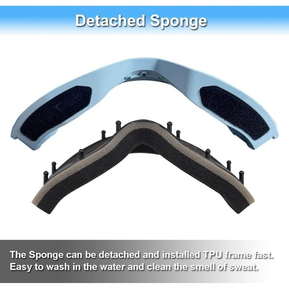 Women OTG Grey Frame Dream Blue Anti Fog UV Protection Snowboard Goggles - Picture 4 of 7